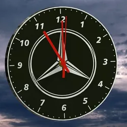 Mercedes clock face for wall clock