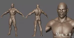 Orc Creature base mesh for sculpt 3D model