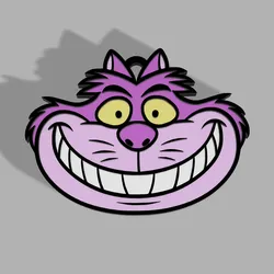Smiling Cat Keychain - Alice in Wonderland (The Cheshire Cat)