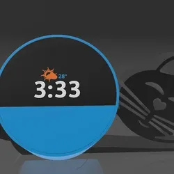 Suporte Alexa Echo Spot 2024 Lying Cat