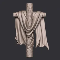 Wooden Cross 3D model
