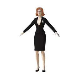 Young Woman with Morphs 3D model