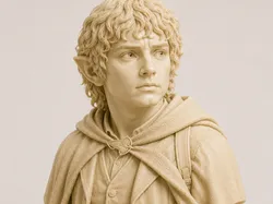 3D printer bestanden | 3MF | Busto Frodo - O hobbit