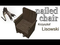 A Spanish torture nailed chair 3D model