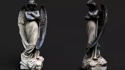ancient tomb ruins damaged monument PBR photogrammetry Low-poly 3D model