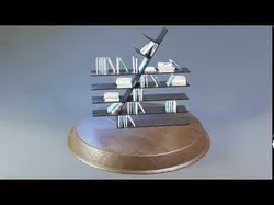 bookshelf  and book shelf 3D model