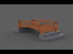 bridge Low-poly 3D model