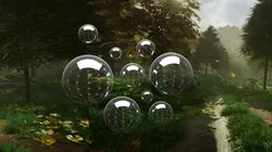 Colorful Soap Bubbles 3D model