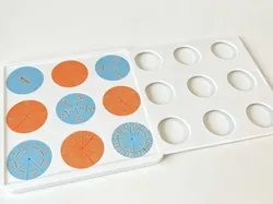 Conjunto Montessori de aprendizaje de fracciones (con tablero organizador) - Modelo de impresión 3D gratuito