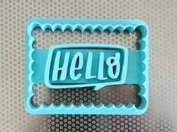 Cortador de Galletas Hello - Modelo de impresión 3D gratuito