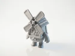 Creality Cloud | Barn Boy Windmill Character Figurine 3D Printable | ملفات الطابعة ثلاثية الأبعاد