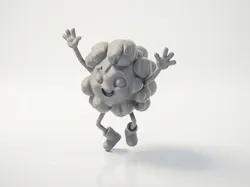 Creality Cloud | Happy Popcorn Boy Character Figurine 3D Printable | ملفات الطابعة ثلاثية الأبعاد