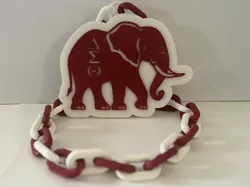 Delta Sigma Theta Colgante de elefante - Modelo de impresión 3D gratuito
