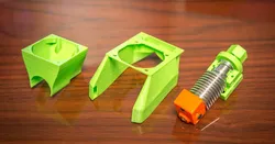 E3D or V6 Clone - Direct Feed to Bowden Adapter, mount, and fang for STOCK CR10, Ender 2, 3, 4.