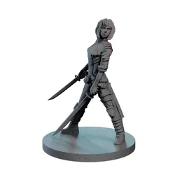Evangeline, Human Gangster - Sci-Fi Mercenary STL
