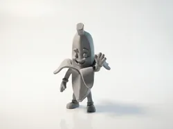 Fișiere pentru imprimante 3D | Fișier 3MF | Banana Waving Figurine Miscellaneous 3D Printable