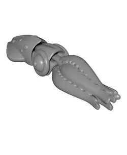 Flexi Factory Skeleton Mosasaurus with Squid Snack and Stand!!! 3MF and XXL versions Included!