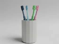 Free Other STL Download - Low Poly Toothbrush Cupby Philippo