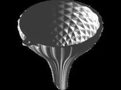Funnel with texture for increased filtration performance