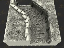 gratuită de Props & Terrain STL Descărcare - Mirrored trench section DB 6x6 s curve - QueSr