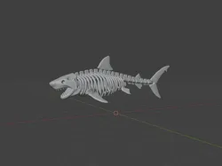 gratuită de Sculptures & Artworks STL Descărcare - SHARK SKELETON v1 - Piaskun