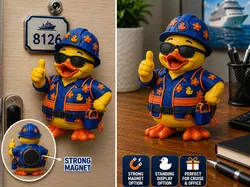 Imán y Soporte de Escritorio de Pato Obrero - Modelo de impresión 3D gratuito