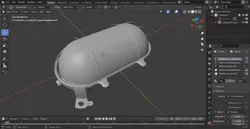 Lamp for your cellar or loft project Low-poly 3D model