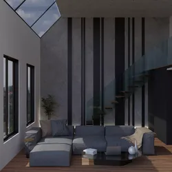 Modern Realistic guest room and bedroom Low-poly 3D model
