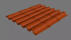 Object roof tile 3D model