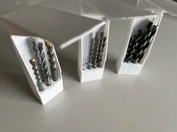 Parameterized box for drill bits, printable on 3D printer