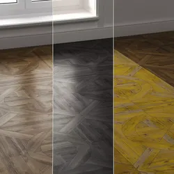 Parquet different colored wooden tiles 3D model