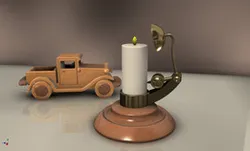 Self-extinguishing candlestick