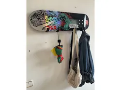 Skateboard Coat Rack wall mount