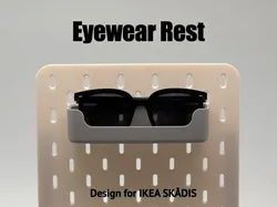 Soporte de bandeja para gafas de tablero perforado IKEA SKADIS - Modelo de impresión 3D gratuito