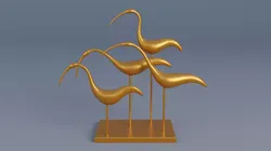 Swan decoration Low-poly 3D model