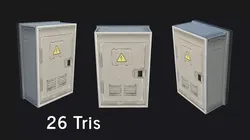 Utility Box Low-poly 3D model