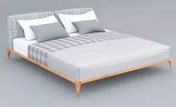 vintage bed Low-poly 3D model