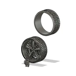 1/24 Work VSKF wheel set rims/tires/bbk