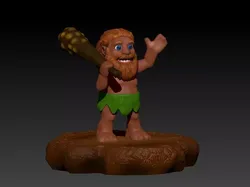 Akool The Cave Man 3D print model
