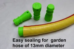 Easy sealing for  garden hose of 13mm diameter