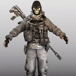 Ghost Soldier Low-poly 3D model