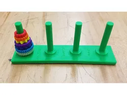 Tower of Hanoi Set With Four Pegs