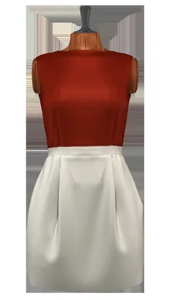 woman cocktail dress 3D model
