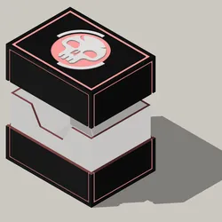 Black Deck box - MTG / TGC Commander Deck Box, 100+ cards