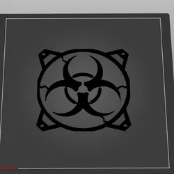 Cover Fans biohazard sign