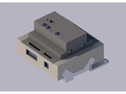 Electronic circuit enclosure - DIN rail adapters