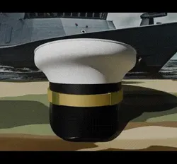 Military Officer Hat Keychain - Llavero Sombrero Oficial Militar