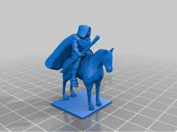 Mounted Witch/Wizard with Cape