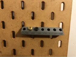 Nozzle Holder for IKEA Skadis Pegboard
