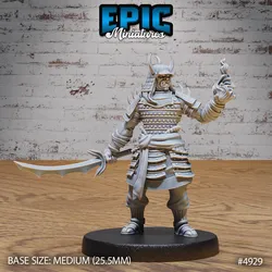 Oni Samurai ‧ DnD Miniature ‧ Tabletop Miniatures ‧ Gaming Monster ‧ 3D Model ‧ RPG ‧ DnDminis ‧ STL FILE